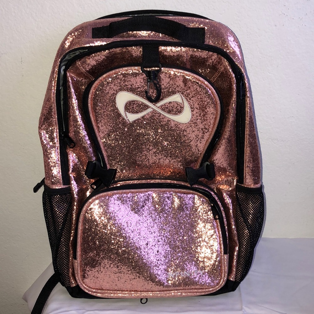 Rose gold nfinity backpack